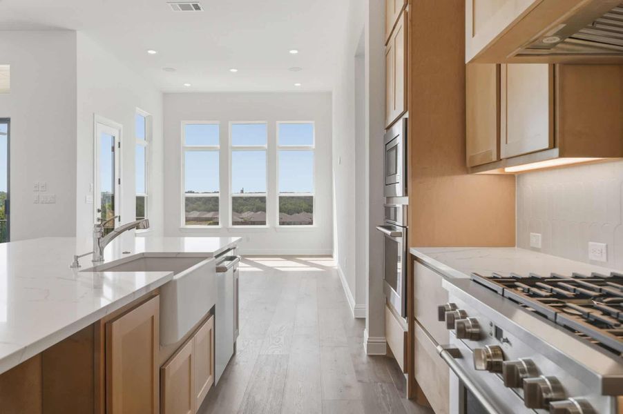 Furnished interior view inside a new home in Heights at San Gabriel, Georgetown (Image 8).