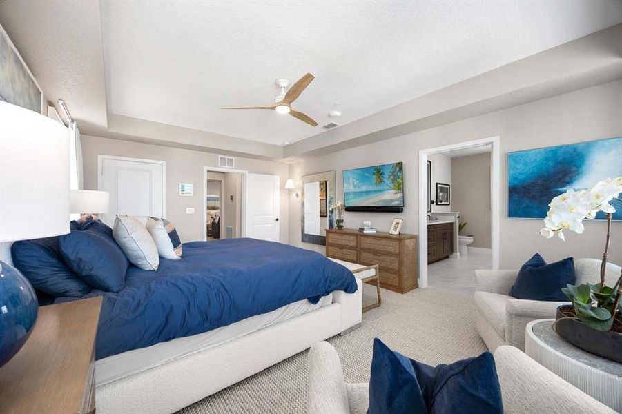 Furnished interior view inside a new home in Gatherings® of Lake Nona, Orlando (Image 29).