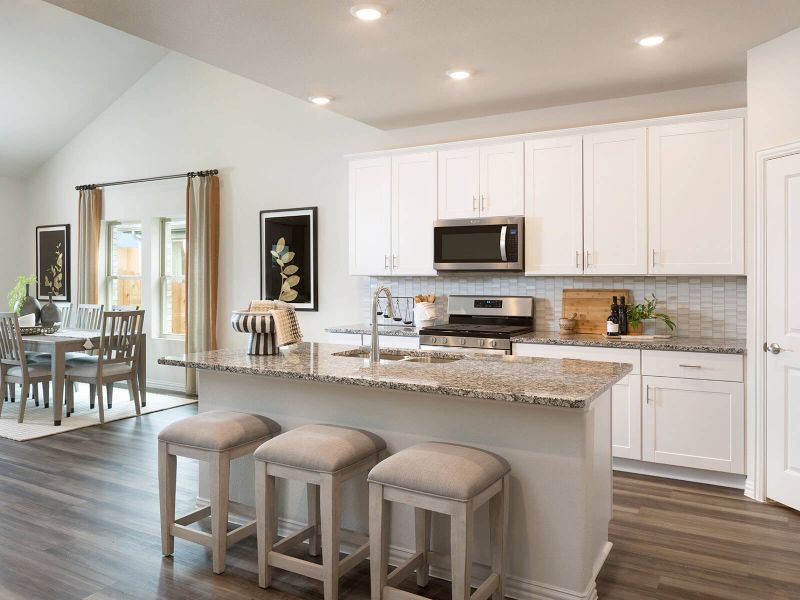 Furnished interior view inside a new home in Cibolo Hills West - Signature Series, Fort Worth (Image 4).