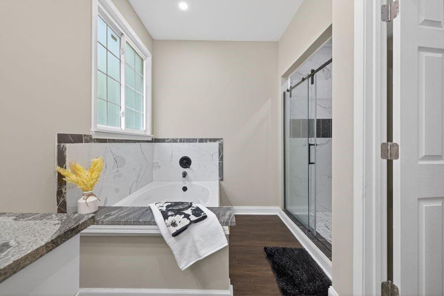 Furnished interior view inside a new home in , Oxford (Image 26).