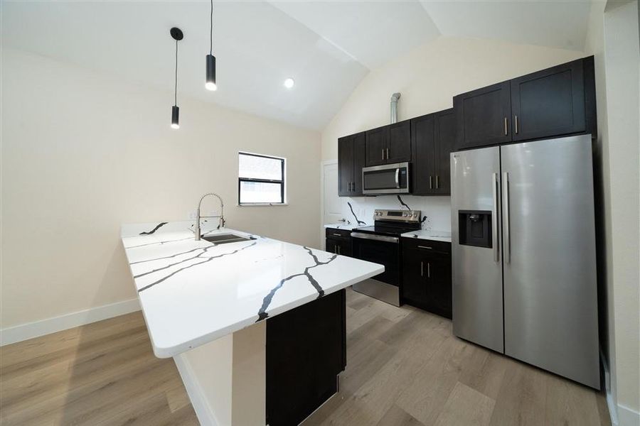Furnished interior view inside a new home in , Dallas (Image 5).