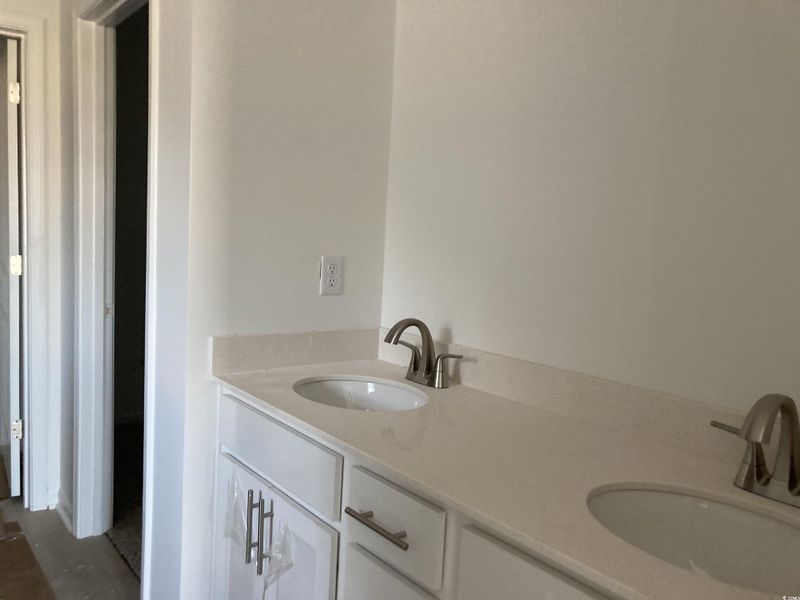 Full bath with double vanity