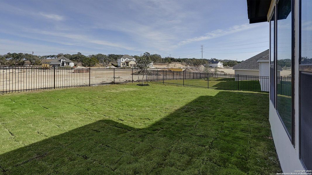 Exterior details and patio area of a home in Esperanza 50', Boerne (Image 24).