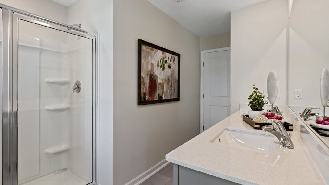 Representative furnished interior of a home built from the DENVER - TRADITIONS by D.R. Horton in Chapel Townes, Raleigh (Image 17).