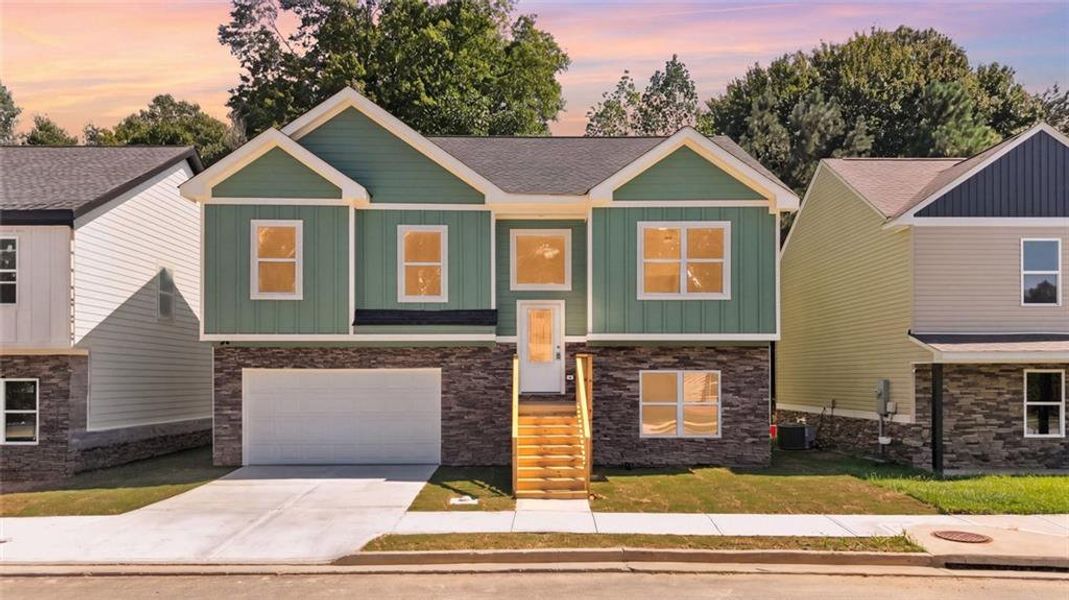 Front exterior of a new home in , Gainesville, GA, highlighting curb appeal (Image 19).