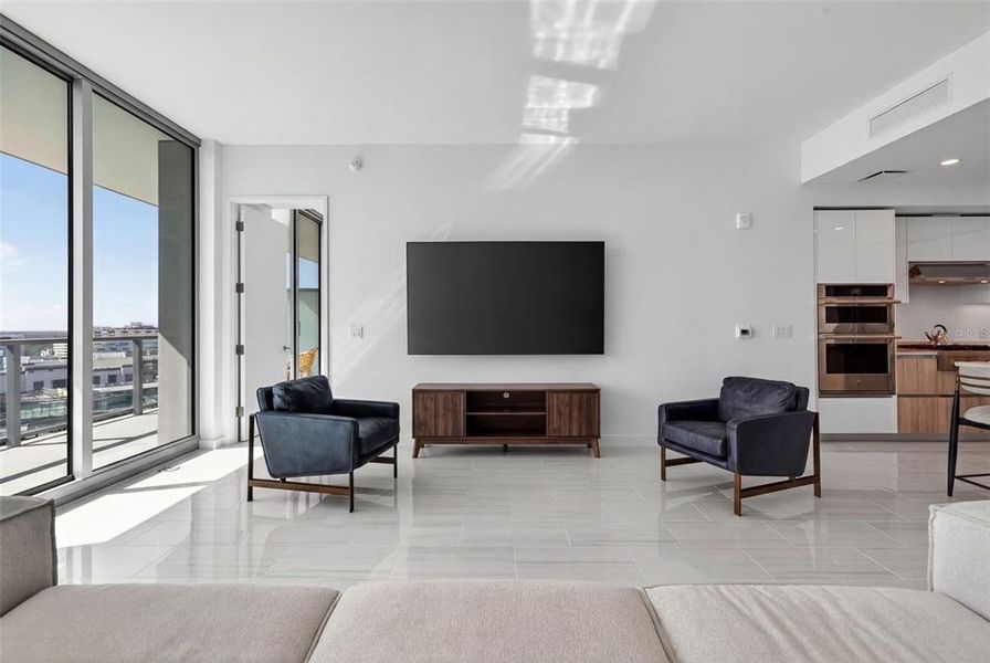 Furnished interior view inside a new home in , St. Petersburg (Image 17).