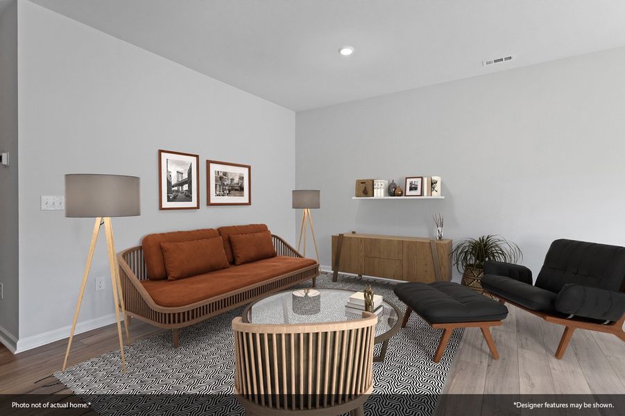 Furnished interior view inside a new home in West Main Townhomes, Sanford (Image 6). Furnished interior view inside a new home in West Main Townhomes, Sanford (Image 6).