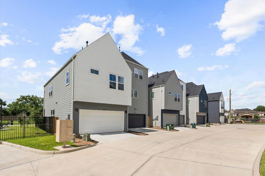 Front exterior of a new home in , Houston, TX, highlighting curb appeal (Image 25).
