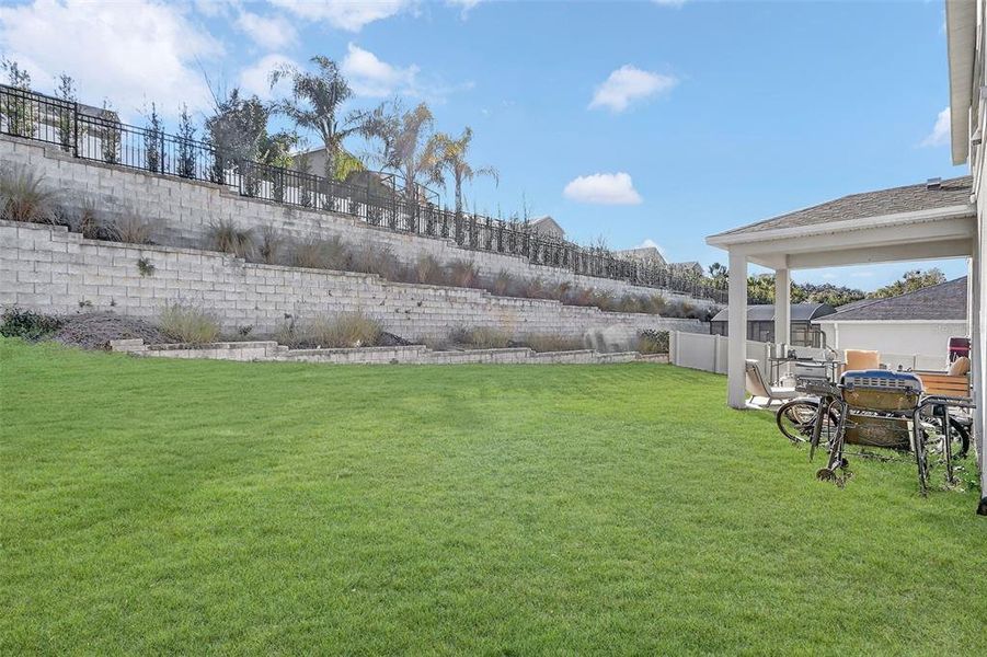 Exterior details and patio area of a home in The Reserve at Lake Ridge, Minneola (Image 25).