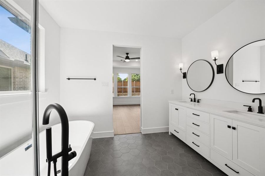 Furnished interior view inside a new home in Sterling Greene, Arlington (Image 14). Furnished interior view inside a new home in Sterling Greene, Arlington (Image 14).