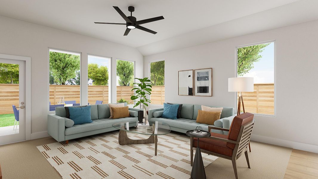 Representative furnished interior of a home built from the Aspen by Tri Pointe Homes in Enclave At Canyon Ranch, Corinth (Image 4).