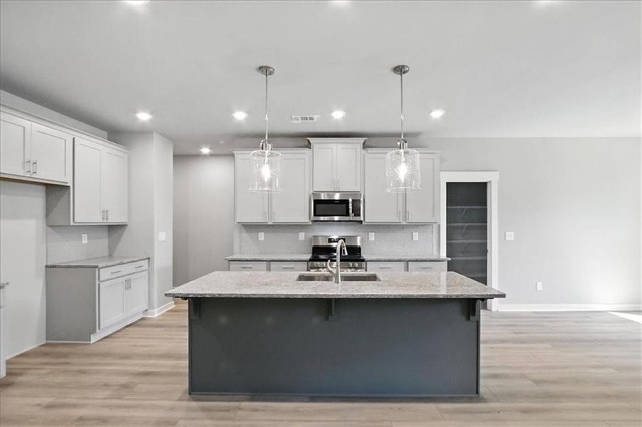 Furnished interior view inside a new home in Traditions of Braselton, Jefferson (Image 11).