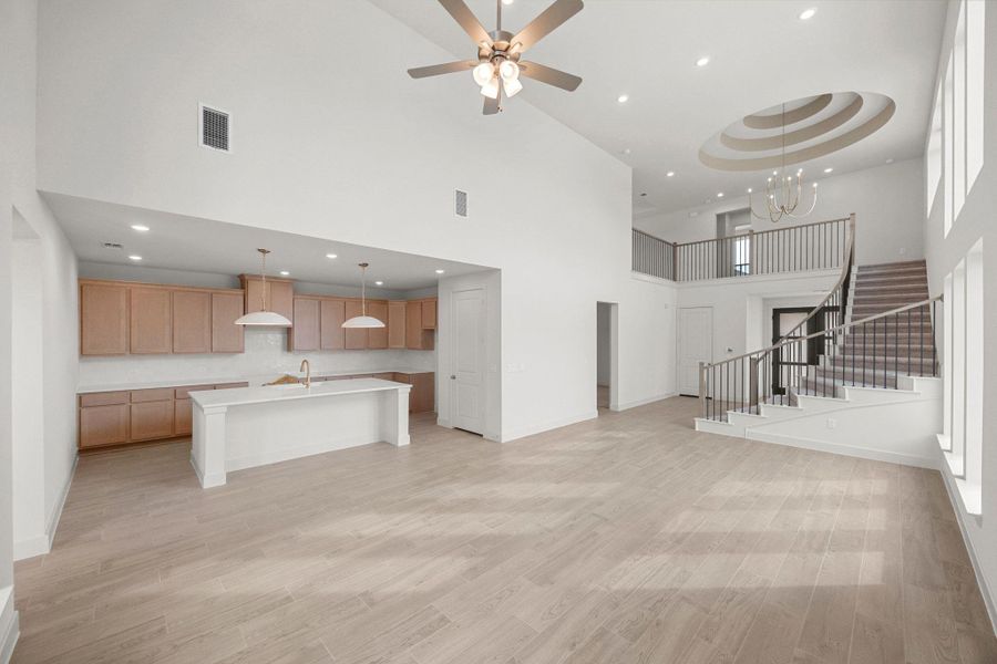 Furnished interior view inside a new home in Parmer Ranch, Georgetown (Image 5).