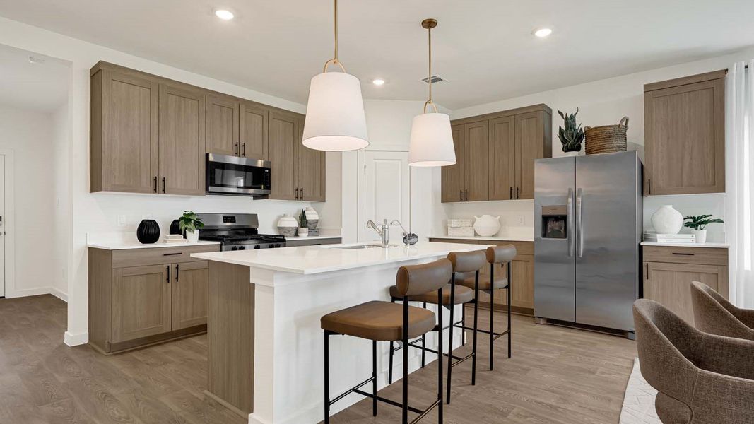 Furnished interior view inside a new home in Evergreen, Rosenberg (Image 6). Furnished interior view inside a new home in Evergreen, Rosenberg (Image 6).