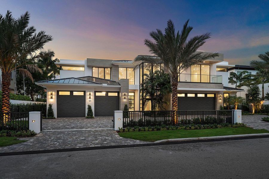 Front exterior of a new home in , Boca Raton, FL, highlighting curb appeal (Image 27).