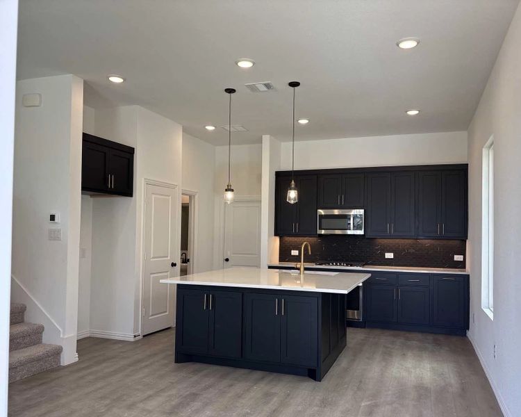 Kitchen Construction Progress Designed with the Noir Collection