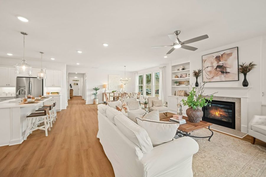 Representative furnished interior of a home built from the The Cedarwood by Windsong Properties in Echols Farm, Hiram (Image 18).