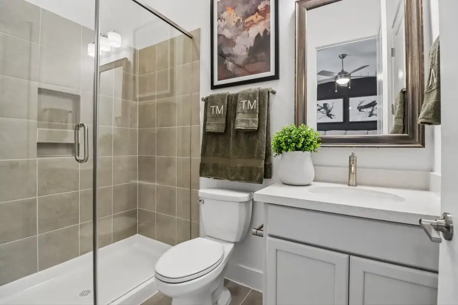 Furnished interior view inside a new home in Blue Creek Trails, Richmond (Image 31).