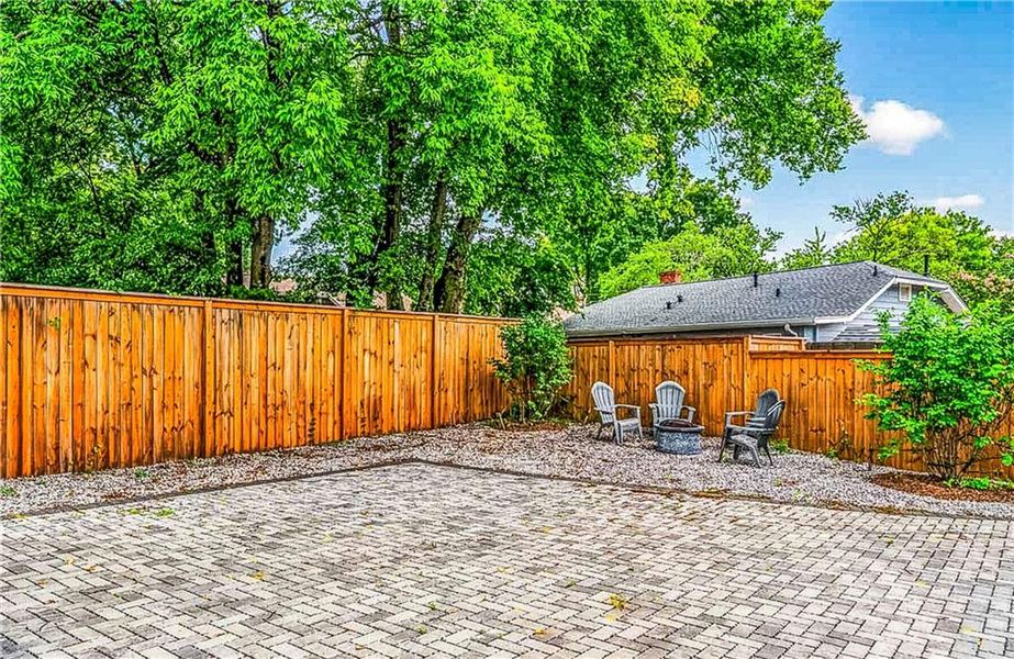 Exterior details and patio area of a home in , Atlanta (Image 25). Exterior details and patio area of a home in , Atlanta (Image 25).