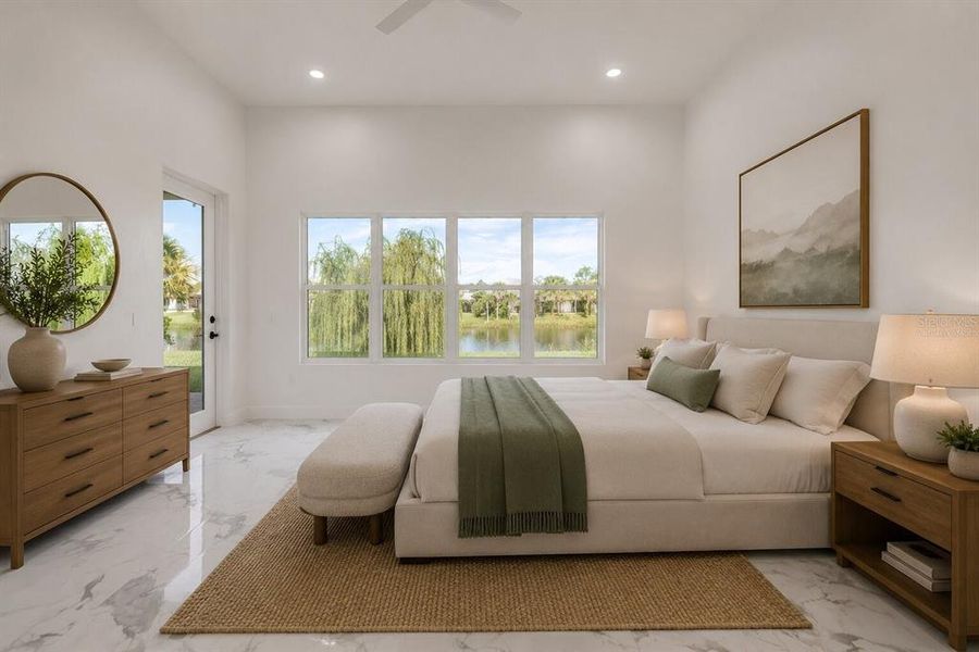 Furnished interior view inside a new home in , Palm Coast (Image 34).