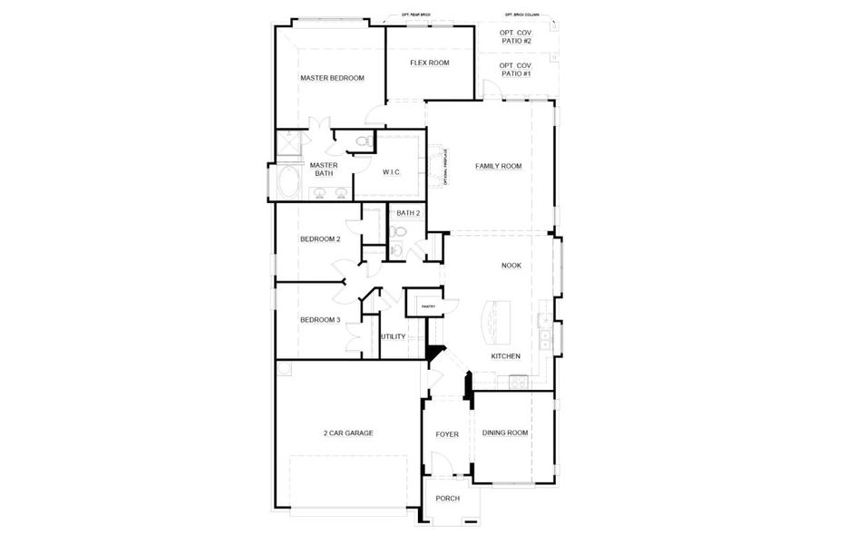 2D floor plan layout of this home in El Dorado, Granbury, TX (Image 3). 2D floor plan layout of this home in El Dorado, Granbury, TX (Image 3).