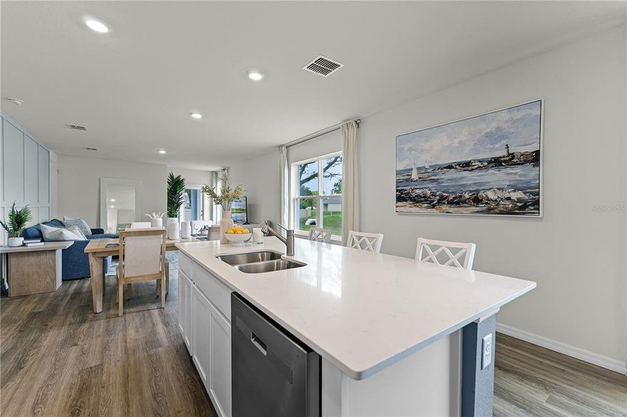 Furnished interior view inside a new home in Campbell Crossing, Port Orange (Image 5). Furnished interior view inside a new home in Campbell Crossing, Port Orange (Image 5).
