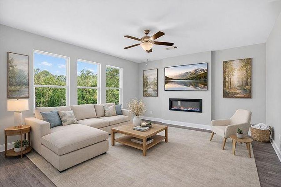 Furnished interior view inside a new home in Austin Ridge, Commerce (Image 14).