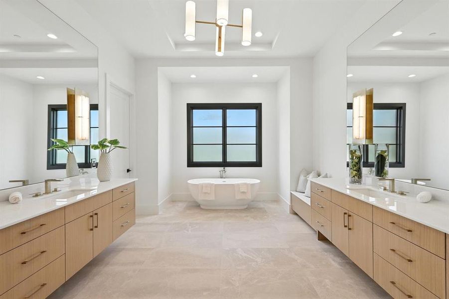 Furnished interior view inside a new home in , Colleyville (Image 28).