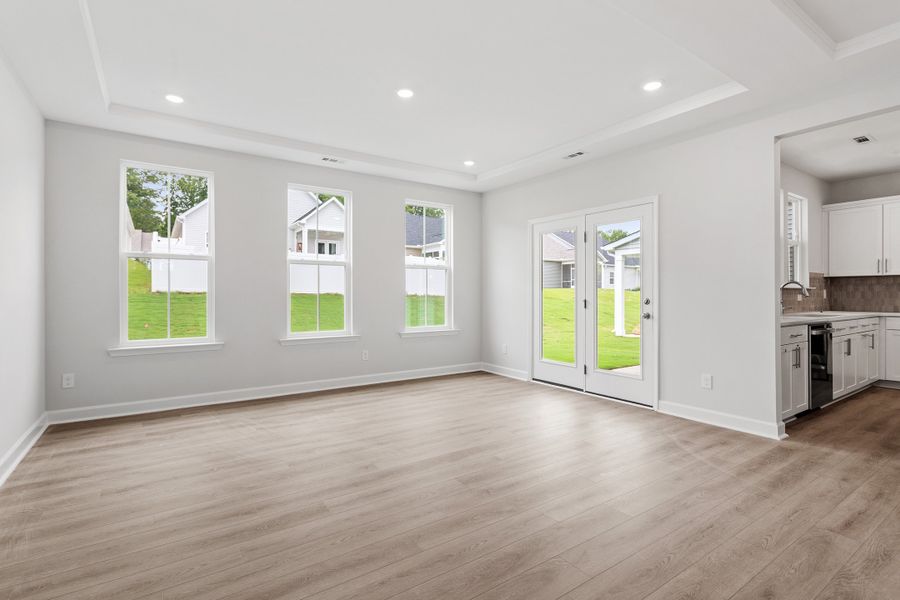 Spacious, unfurnished interior of a new home in Renaissance at White Oak, Garner (Image 16). Spacious, unfurnished interior of a new home in Renaissance at White Oak, Garner (Image 16).