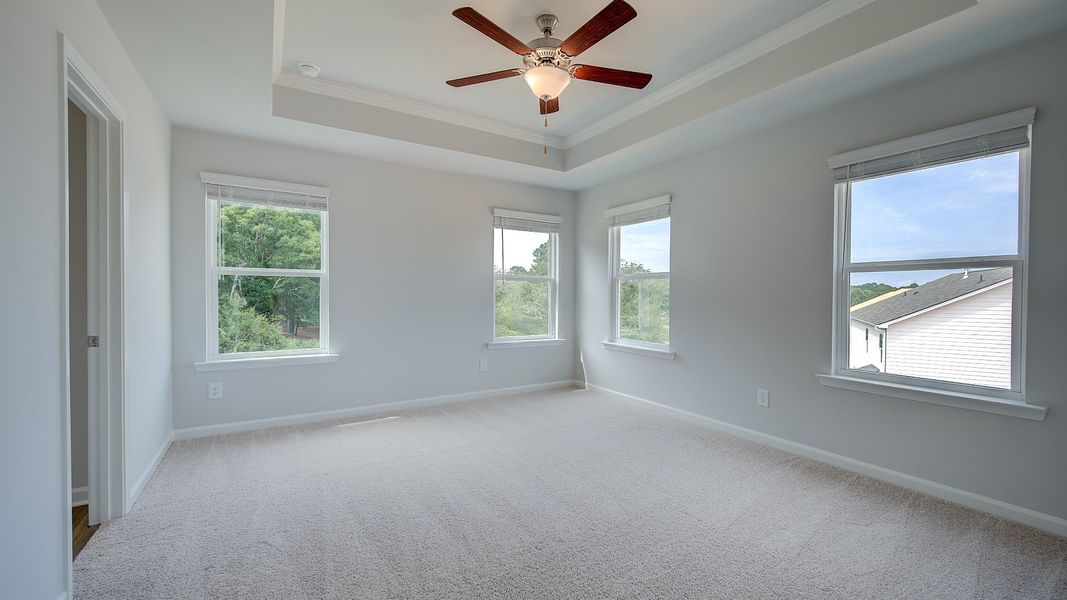 Representative furnished interior of a home built from the Kelsey by DRB Homes in Abbotts Crossing, Conyers (Image 17).