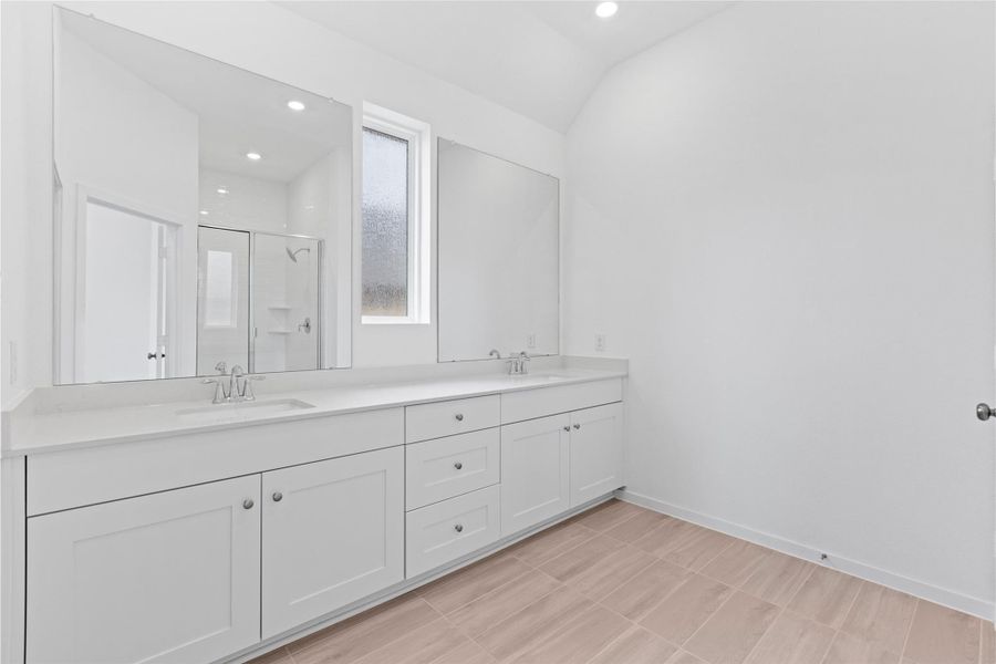 Furnished interior view inside a new home in Lago Mar: Bristol Collection, Texas City (Image 7).