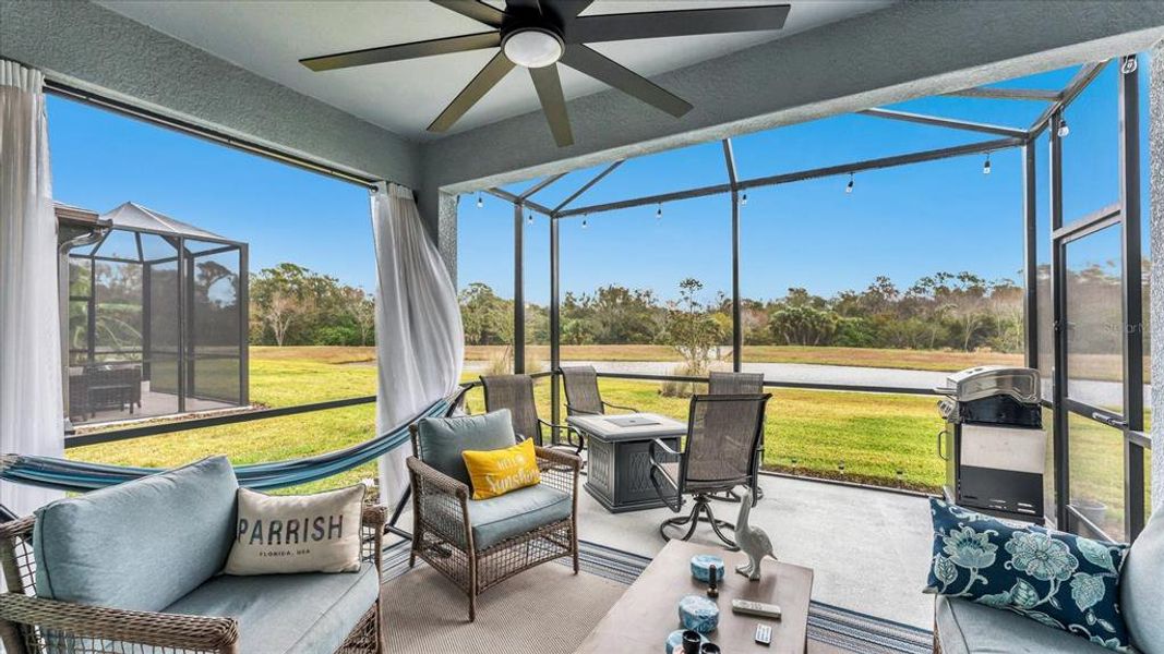 Exterior details and patio area of a home in , Parrish (Image 20).