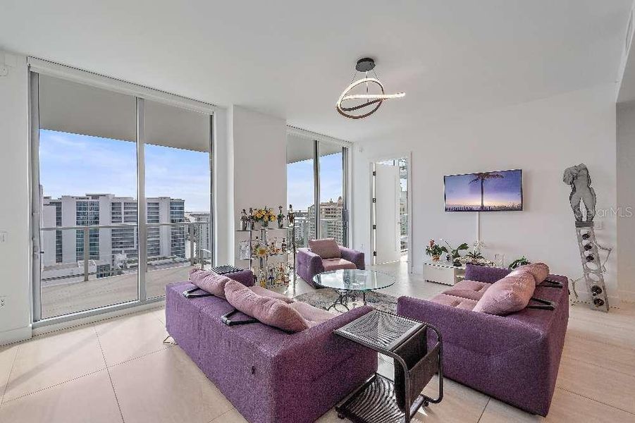 Furnished interior view inside a new home in , Sarasota (Image 16).