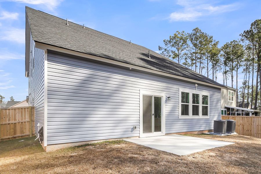 Exterior details and patio area of a home in Limehouse Village: Arbor Series, Summerville (Image 29).