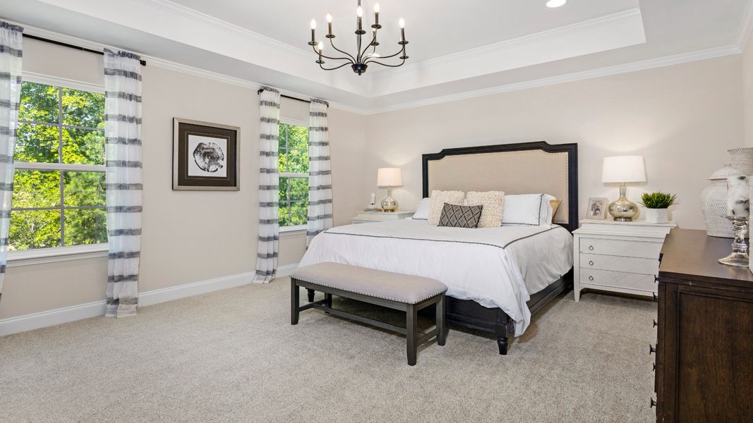 Furnished interior view inside a new home in The Farm at Neill's Creek, Lillington (Image 10). Furnished interior view inside a new home in The Farm at Neill's Creek, Lillington (Image 10).