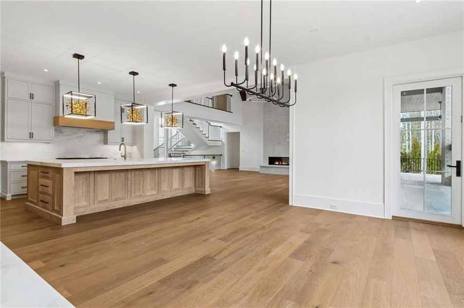 Furnished interior view inside a new home in , Suwanee (Image 50).