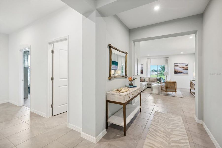 Furnished interior view inside a new home in Groves at Grand Island, Grand Island (Image 7).
