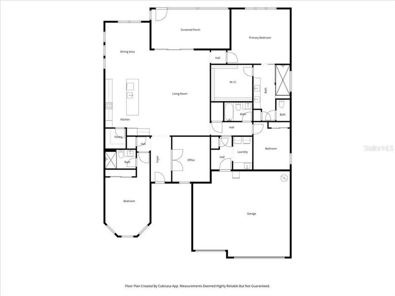 2D floor plan layout of this home in Del Webb Stone Creek, Ocala, FL (Image 5).