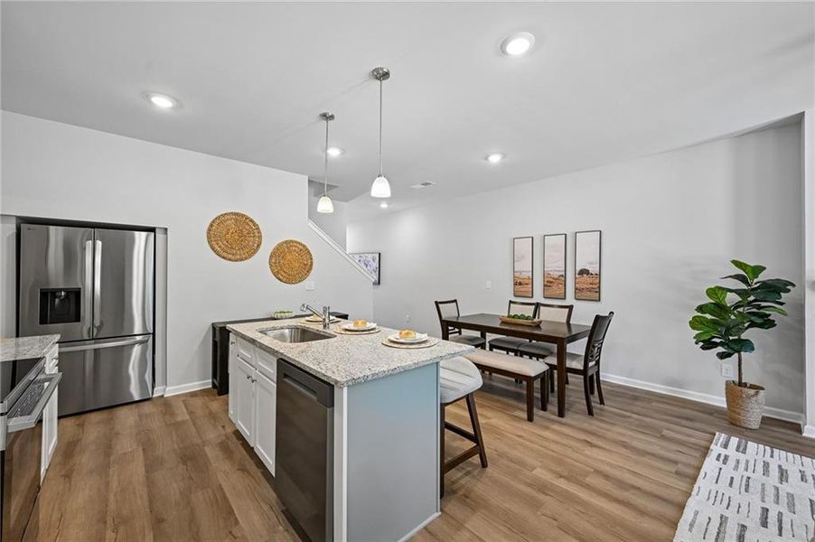 Furnished interior view inside a new home in , Lithonia (Image 9).