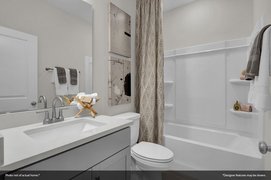 Furnished interior view inside a new home in Ovation at Sweetbrier, Durham (Image 25).