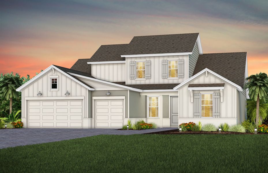 Representative exterior photo of a completed home built from the Stellar Grand by Del Webb in Del Webb Sunbridge, St. Cloud, FL (Image 24).