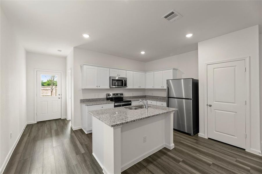 Furnished interior view inside a new home in Monticello Park, Princeton (Image 8). Furnished interior view inside a new home in Monticello Park, Princeton (Image 8).