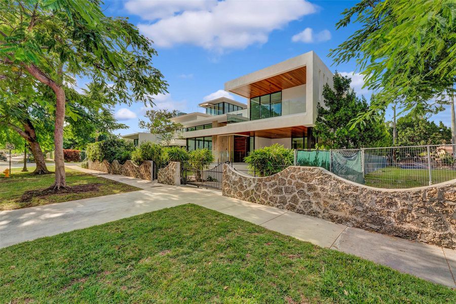 Exterior details and patio area of a home in , Miami (Image 50). Exterior details and patio area of a home in , Miami (Image 50).