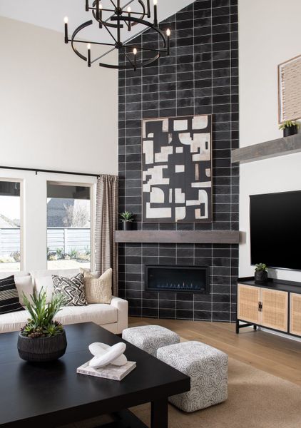 Representative furnished interior of a home built from the Ethan by Tri Pointe Homes in Union Park, Little Elm (Image 12).