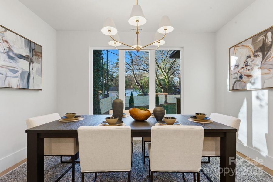 Furnished interior view inside a new home in , Charlotte (Image 37).