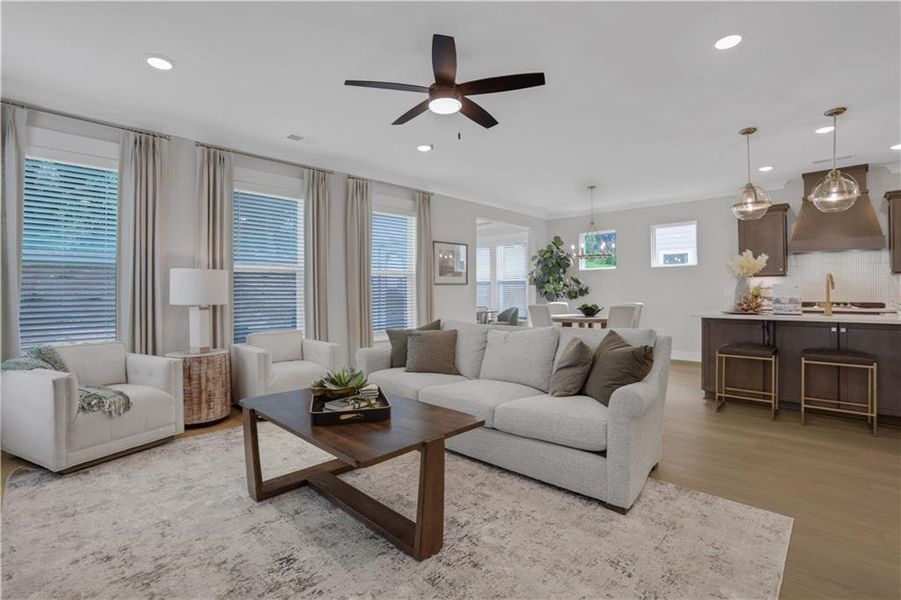 Furnished interior view inside a new home in , Cartersville (Image 33).