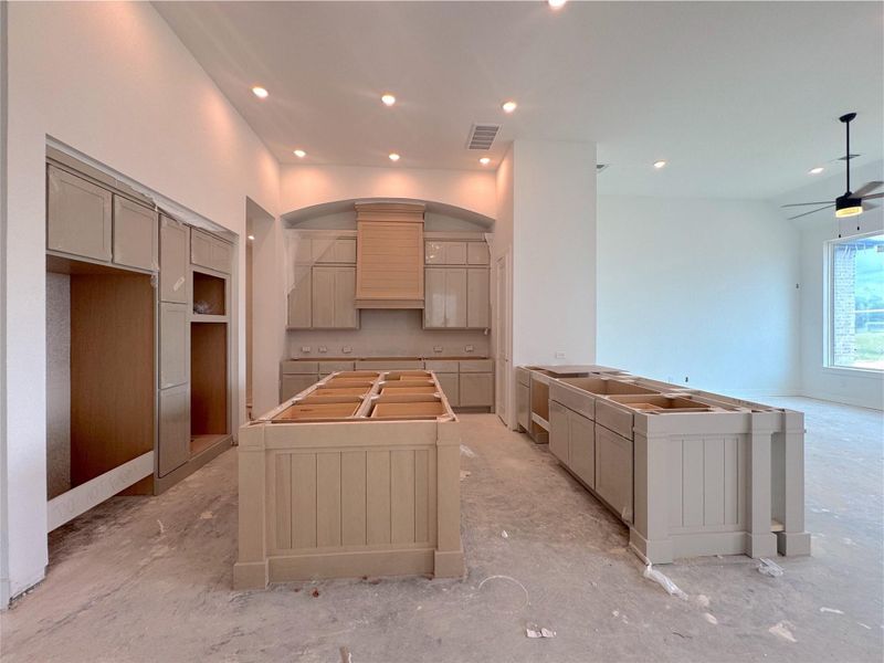 Farmhouse Kitchen upgrade with two toned cabinets Farmhouse Kitchen upgrade with two toned cabinets