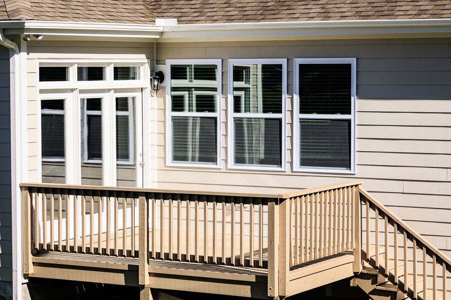 Front exterior of a new home in High Grove Oaks, Fuquay Varina, NC, highlighting curb appeal (Image 25). Front exterior of a new home in High Grove Oaks, Fuquay Varina, NC, highlighting curb appeal (Image 25).