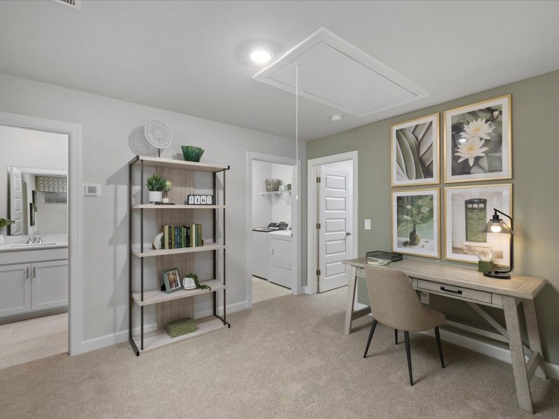 Furnished interior view inside a new home in Valentine Townes, Greer (Image 28).
