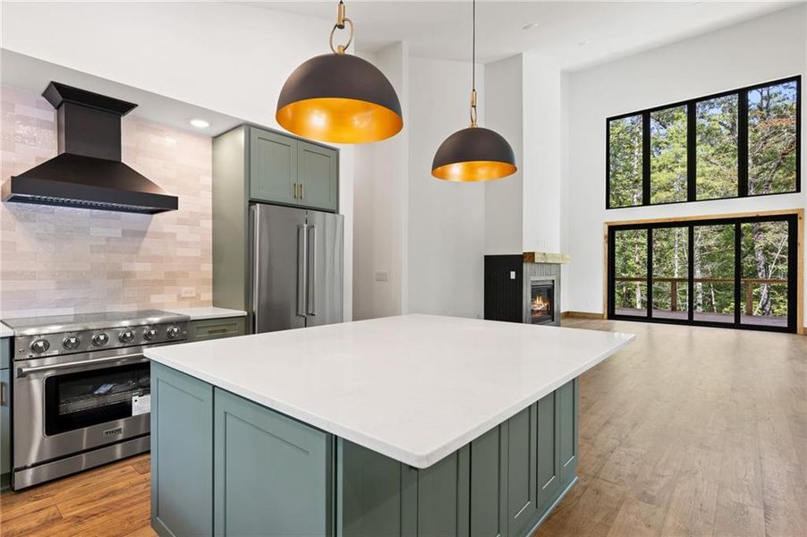 Furnished interior view inside a new home in , Mineral Bluff (Image 5).